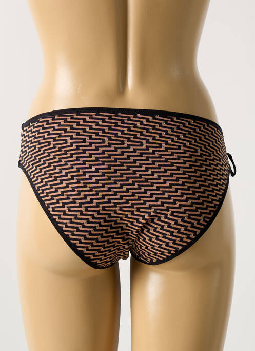 Bas de maillot de bain imprimé fantaisie culotte beige MARIE JO femme