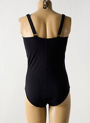 Maillot de bain 1 pièce bretelles élastiquées noir EMPREINTE femme