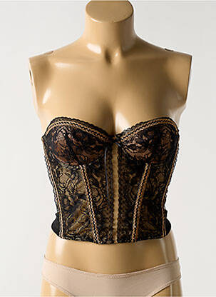 Corset haut soutien-gorge moulé noir NINA RICCI femme