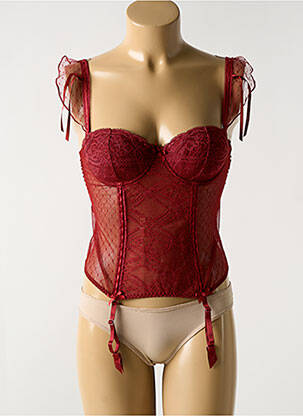 Corset rouge AUBADE pour femme