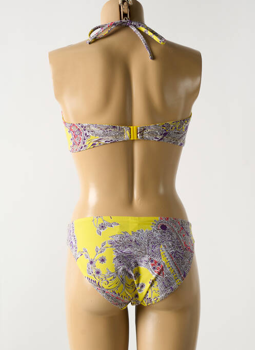 Maillot de bain 2 pièces jaune EMPREINTE pour femme