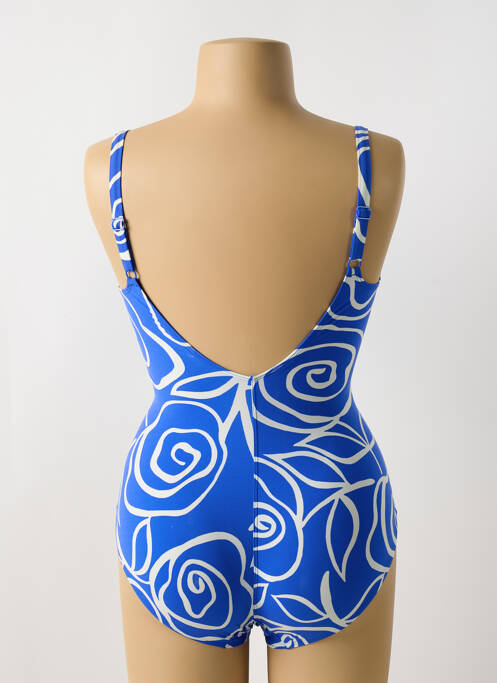 Maillot de bain 1 pièce imprimé fantaisie bleu EMPREINTE femme