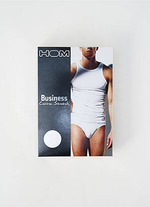 Slip tissage popeline blanc HOM homme