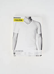 T-shirt coupe cintrée manches courtes blanc CALIDA homme