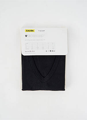 T-shirt coupe cintrée manches courtes noir CALIDA homme