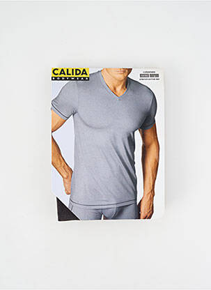 T-shirt coupe cintrée manches courtes gris CALIDA homme