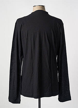 T-shirt stretch manches longues noir HOM homme