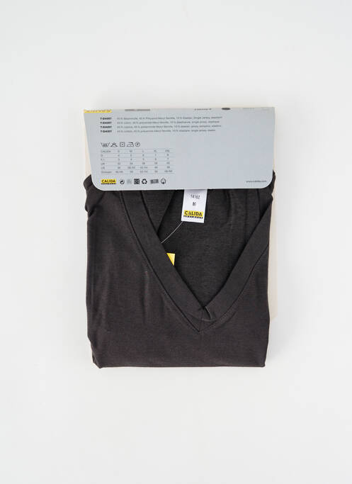 T-shirt coupe cintrée manches courtes gris CALIDA homme