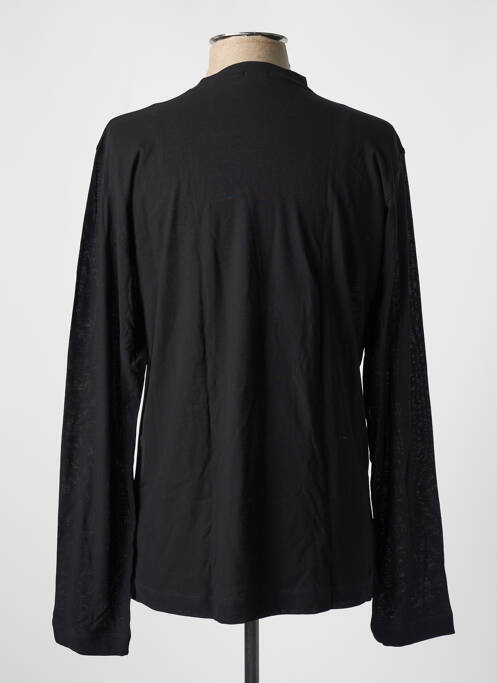 T-shirt stretch manches longues noir HOM homme