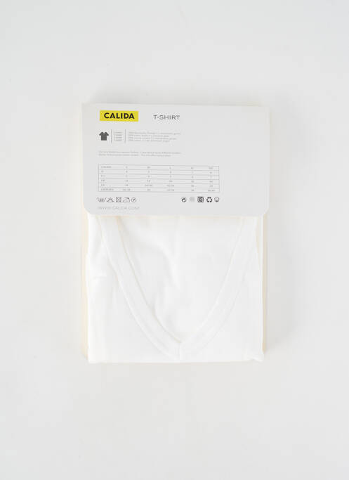 T-shirt blanc CALIDA pour homme