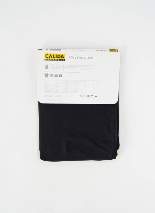 Débardeur coupe cintrée sans manche noir CALIDA homme