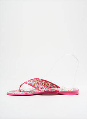 Tongs bout ouvert talon plat jusqu'à 3cm rose LE CHAT femme