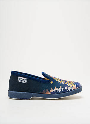 Chaussons/Pantoufles bleu LA MAISON DE L'ESPADRILLE pour femme