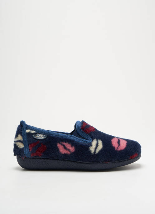 Chaussons/Pantoufles bleu SEMELFLEX pour femme