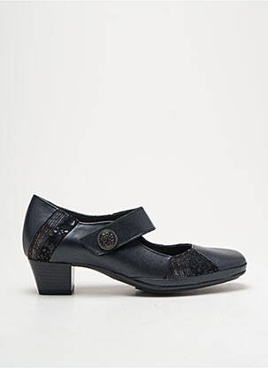 Escarpins tissage satiné talon de 4 à 6cm noir ARIMA femme