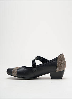 Ballerines matière lisse talon plat jusqu'à 3cm noir INEA femme