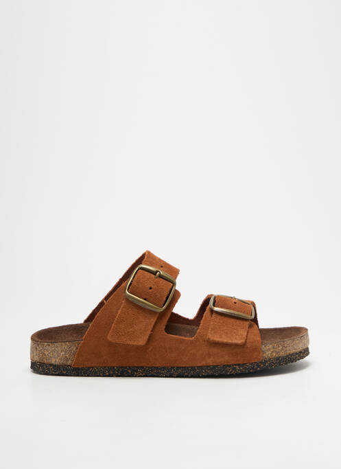 Mules/sabots voute plantaire talon plat jusqu'à 3cm marron BOSABO femme