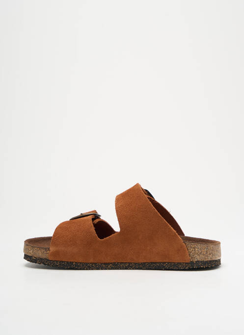 Mules/sabots voute plantaire talon plat jusqu'à 3cm marron BOSABO femme