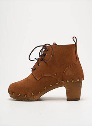 Bottines/boots nubuck talon de 4 à 6cm marron BOSABO femme