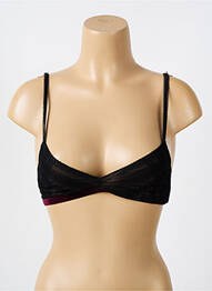 Soutien-gorge sans armature haut triangles noir VANITY FAIR femme