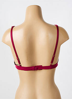 Soutien-gorge sans armature haut triangles rouge LOU femme