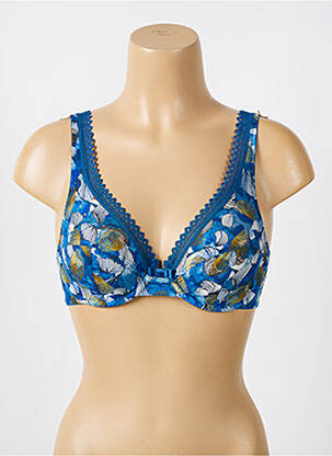 Soutien-gorge légère et transparente haut soutien-gorge emboitant bleu LOU femme