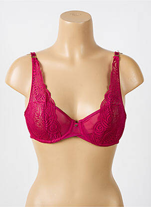 Soutien-gorge légère et transparente haut soutien-gorge emboitant rose CHANTELLE femme