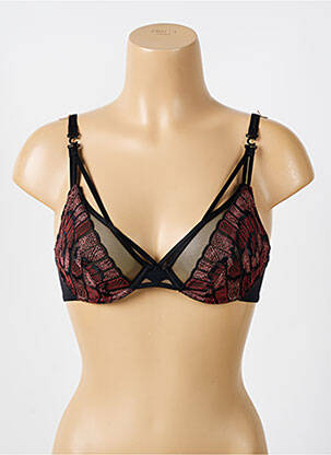 Soutien-gorge effet matière satinée haut soutien-gorge emboitant noir CHANTELLE femme