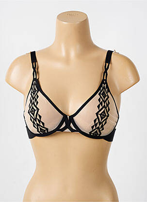 Soutien-gorge légère et transparente haut soutien-gorge emboitant noir CHANTELLE femme