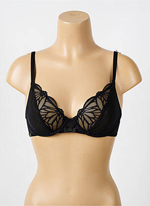 Soutien-gorge légère et transparente haut soutien-gorge emboitant noir LOU femme
