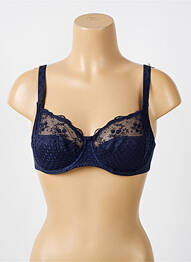 Soutien-gorge broderie haut soutien-gorge emboitant bleu EMPREINTE femme