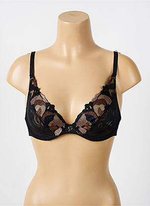 Soutien-gorge légère et transparente haut soutien-gorge emboitant noir CHANTELLE femme