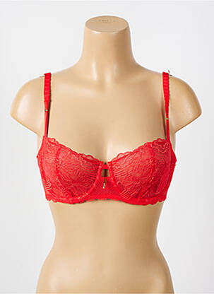 Soutien-gorge légère et transparente haut soutien-gorge emboitant rouge CHANTELLE femme