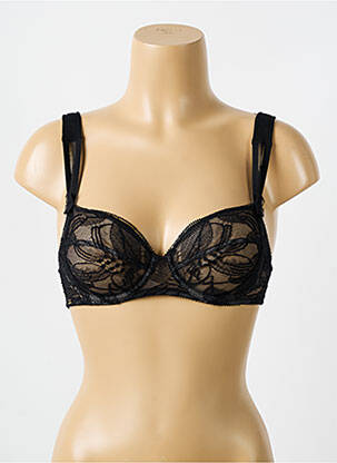 Soutien-gorge légère et transparente haut soutien-gorge emboitant noir LOU femme