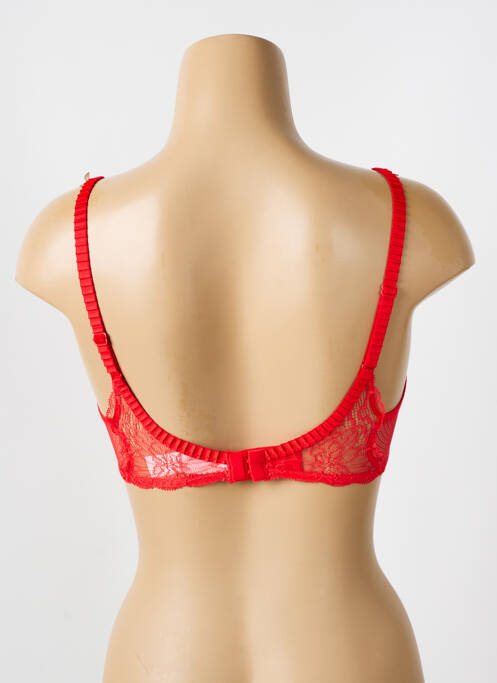 Soutien-gorge légère et transparente haut soutien-gorge emboitant rouge CHANTELLE femme