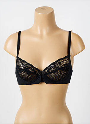 Soutien-gorge légère et transparente haut soutien-gorge emboitant noir LOU femme