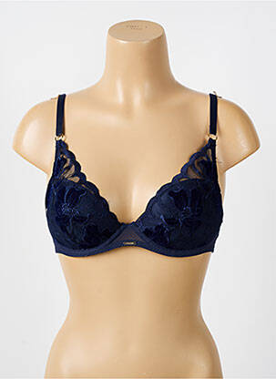 Soutien-gorge légère et transparente haut soutien-gorge moulé bleu CHANTELLE femme