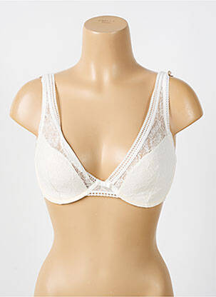 Soutien-gorge légère et transparente haut soutien-gorge moulé beige LOU femme