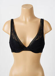 Soutien-gorge légère et transparente haut soutien-gorge moulé noir LOU femme