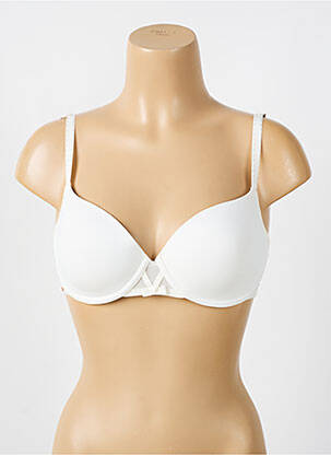Soutien-gorge effet matière satinée haut soutien-gorge moulé beige LOU femme