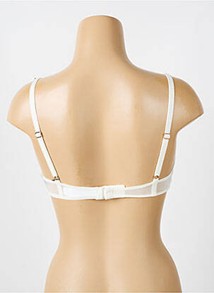 Soutien-gorge effet matière satinée haut soutien-gorge moulé beige LOU femme