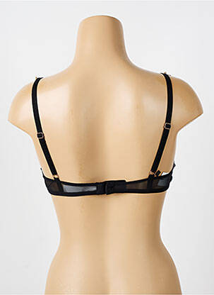 Soutien-gorge effet matière satinée haut soutien-gorge moulé noir LOU femme