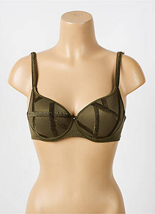 Soutien-gorge légère et transparente haut soutien-gorge moulé vert LOUISA BRACQ femme