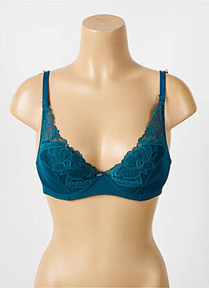 Soutien-gorge légère et transparente haut soutien-gorge moulé bleu CHANTELLE femme