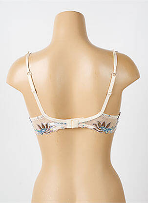 Soutien-gorge effet matière satinée haut soutien-gorge push-up beige LOUISA BRACQ femme