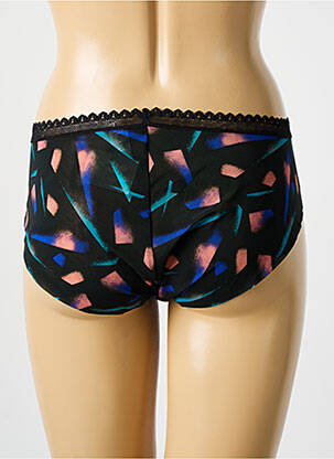 Shorty tissage tulle noir LOU femme