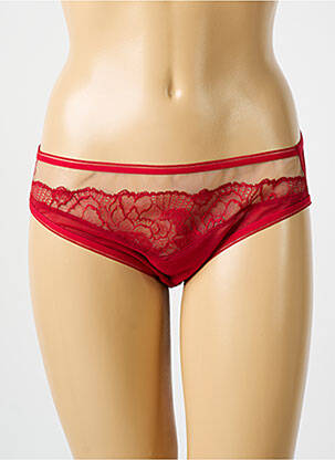 Culotte légère et transparente rouge LOU femme