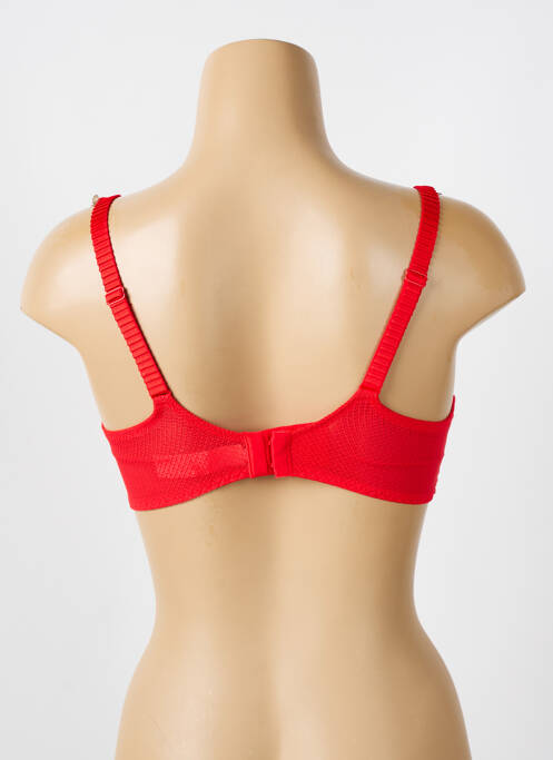 Soutien-gorge effet matière satinée haut soutien-gorge moulé rouge CHANTELLE femme