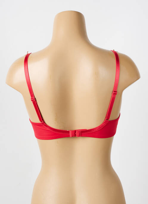 Soutien-gorge effet matière satinée haut soutien-gorge moulé rouge CHANTELLE femme