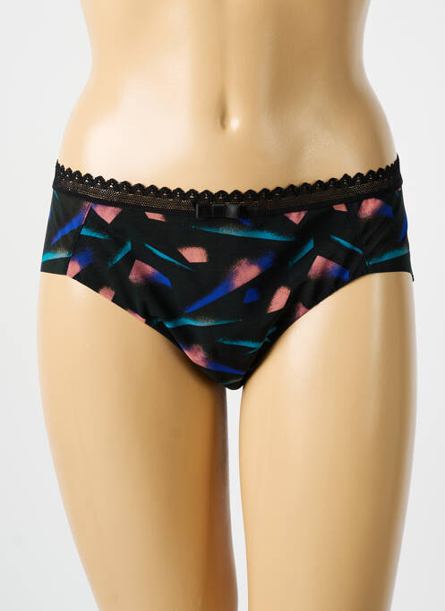 Shorty tissage tulle noir LOU femme